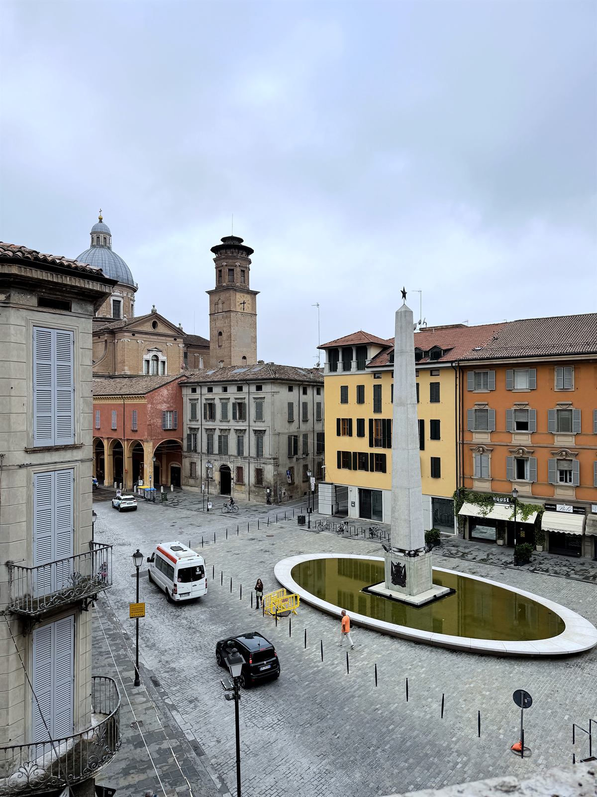 Piazza Prampolini vista da Palazzo Denaglia, Reggio Emilia
